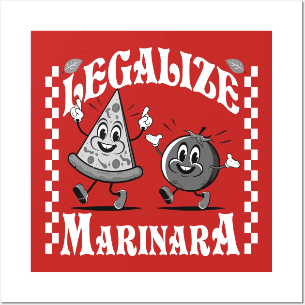 Legalize Marinara Old School Wall Art by Alema Art